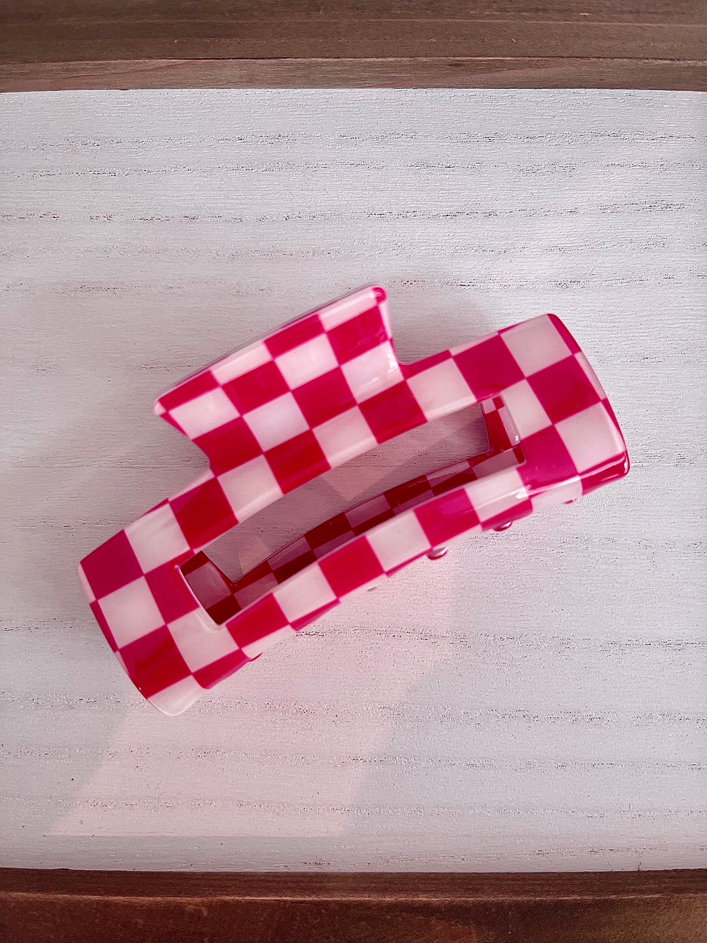 Checkered Hair Clip