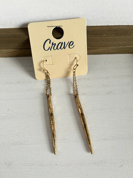 Crave Gold Icicle Earrings