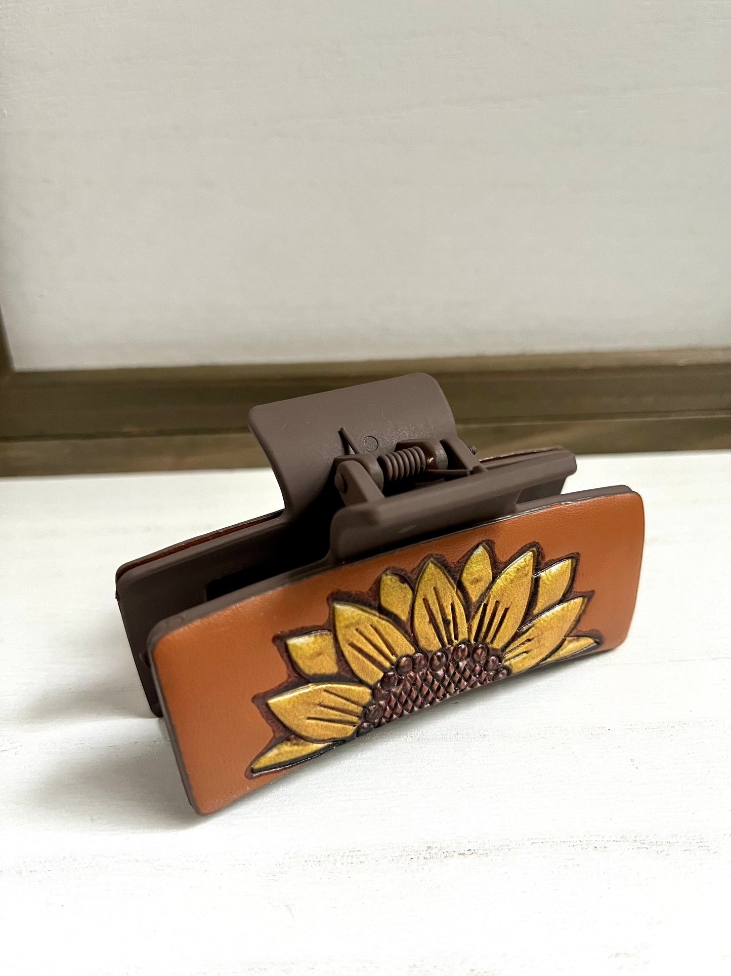 Handmade Leather Hair Clip