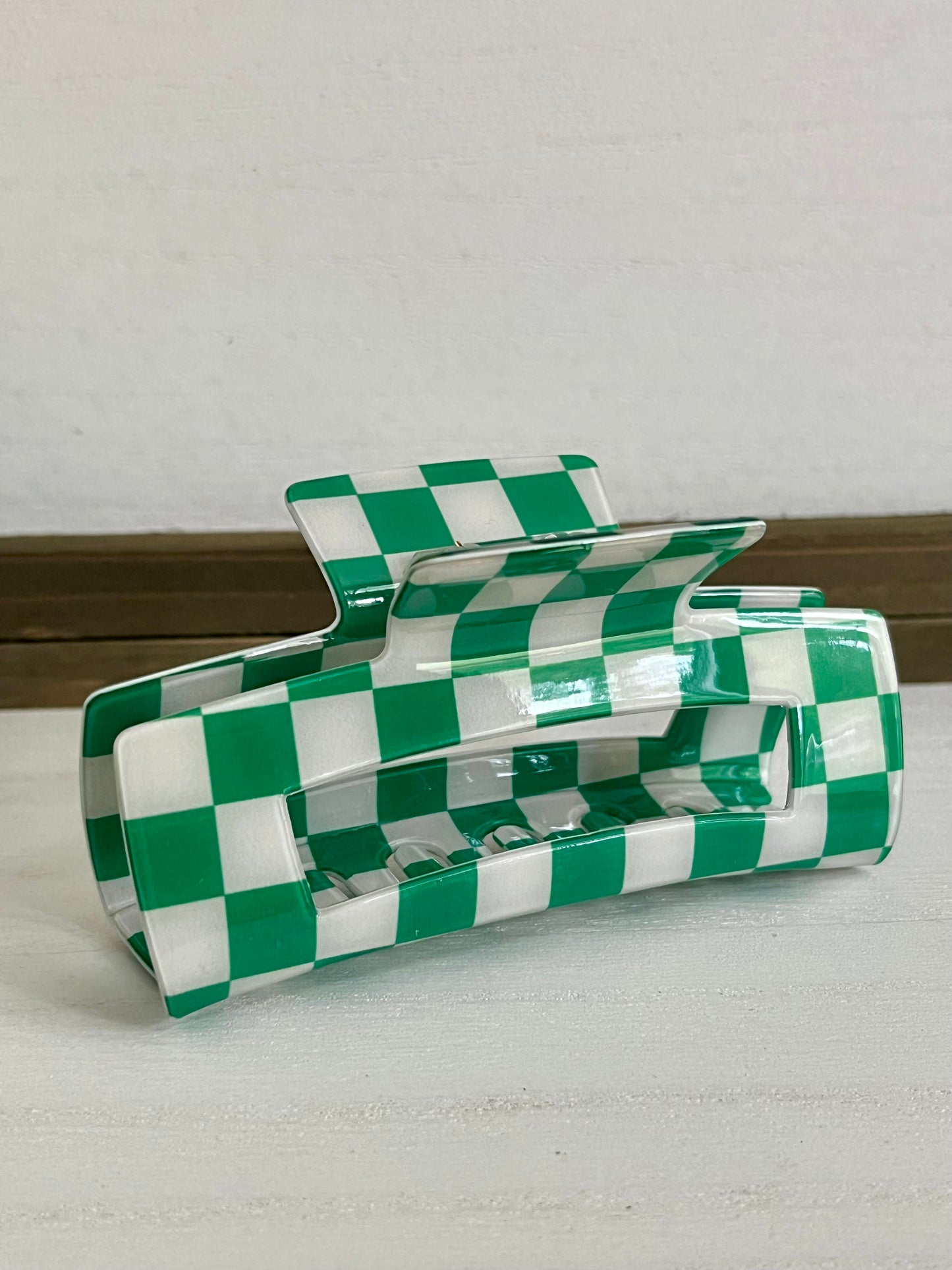 Checkered Hair Clip