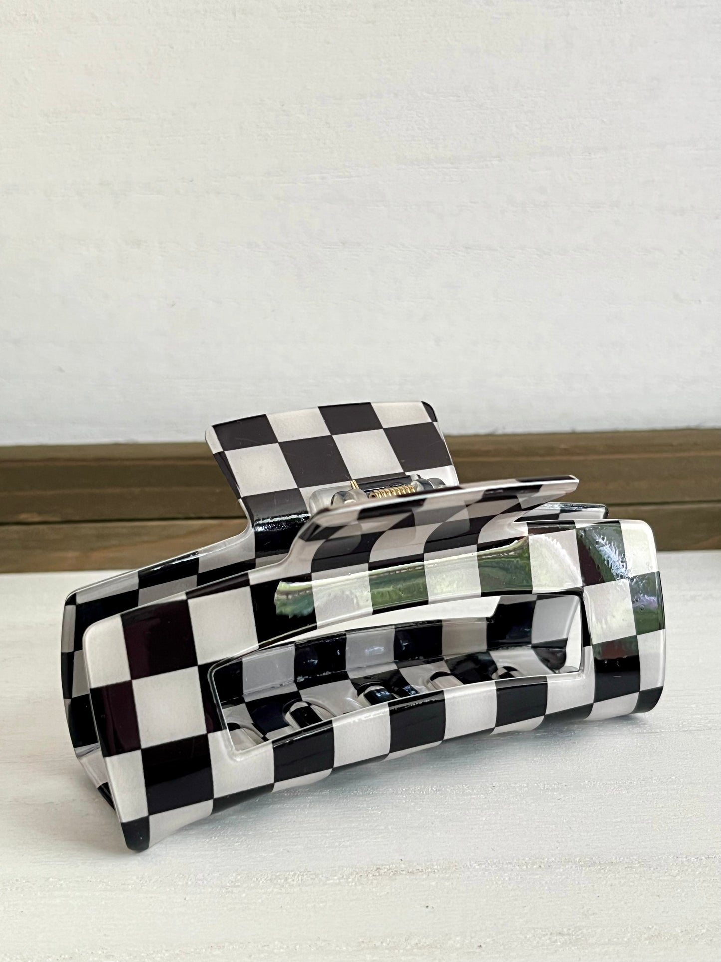 Checkered Hair Clip