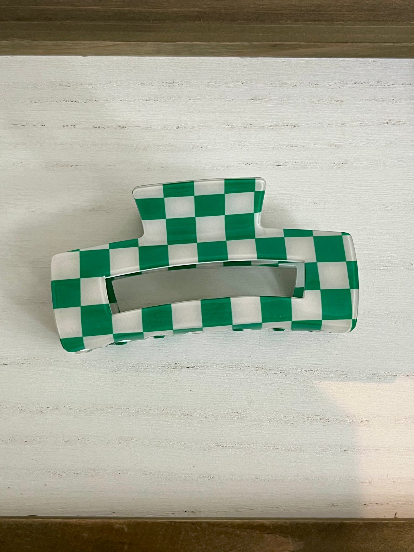 Checkered Hair Clip