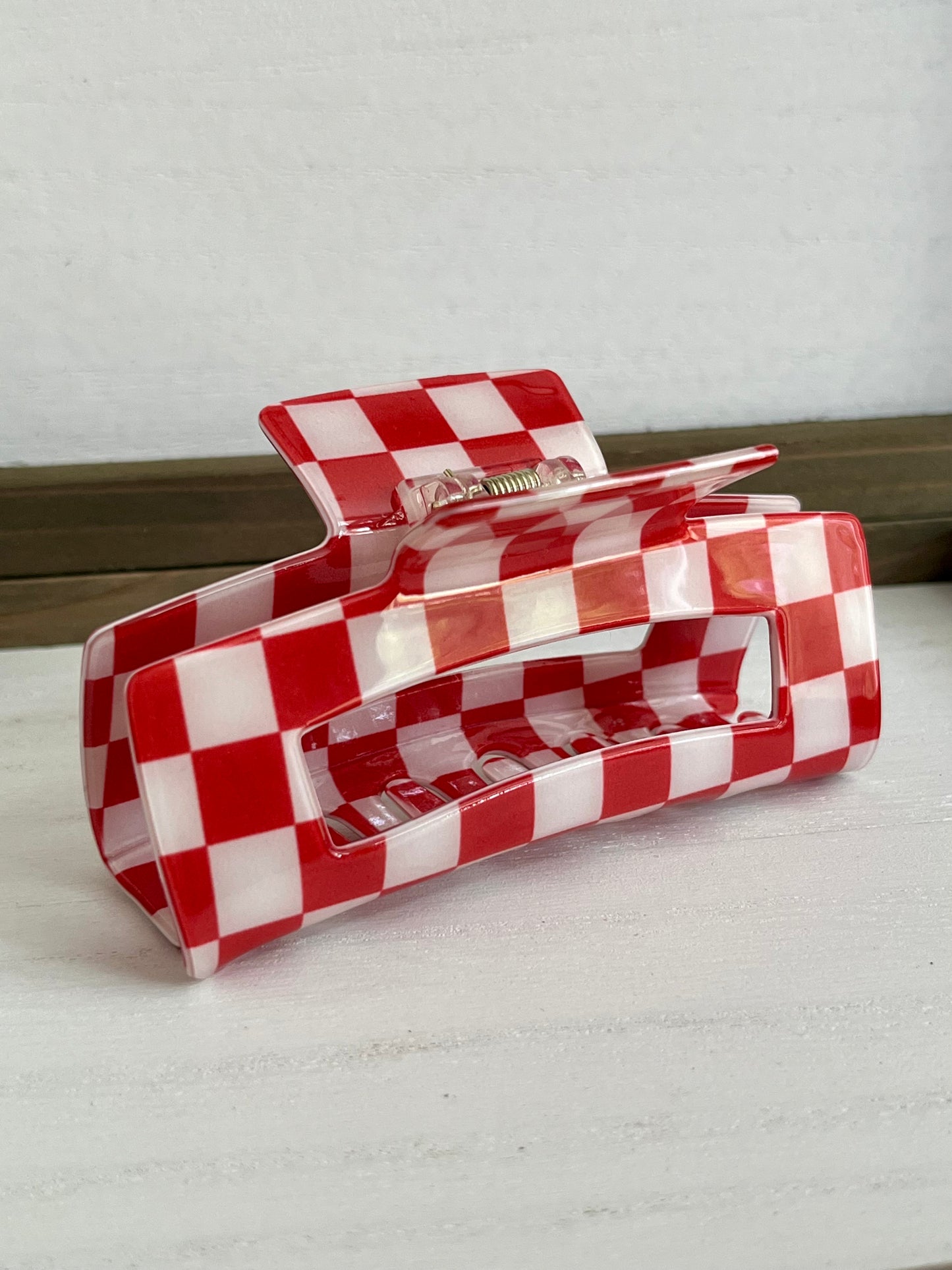 Checkered Hair Clip