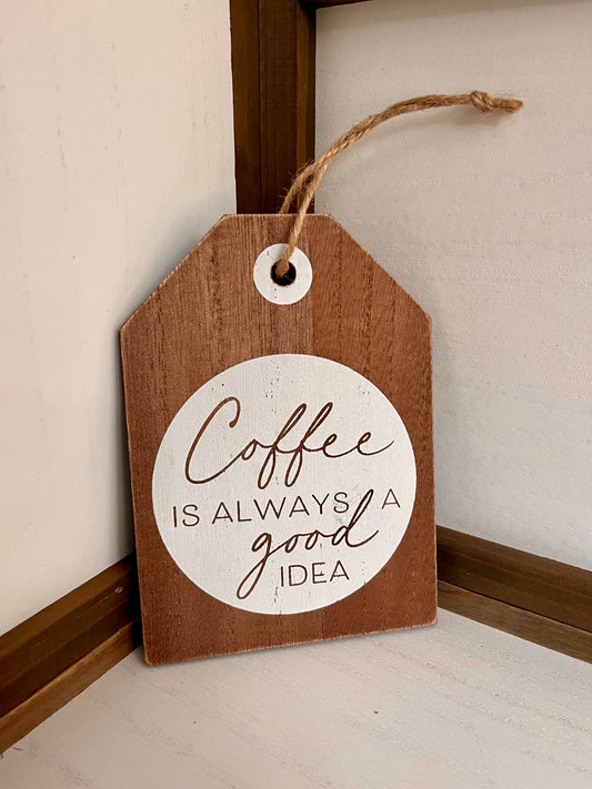 Wood Coffee Sign
