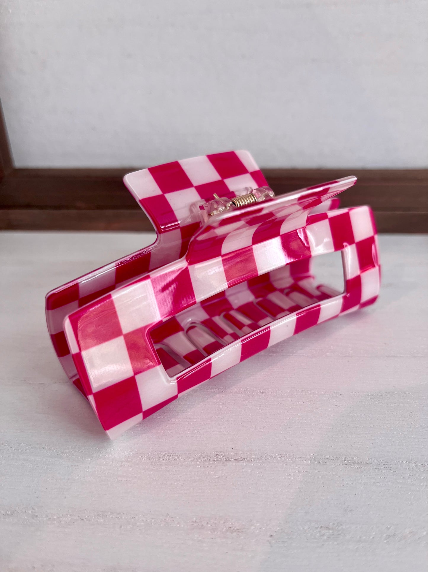 Checkered Hair Clip