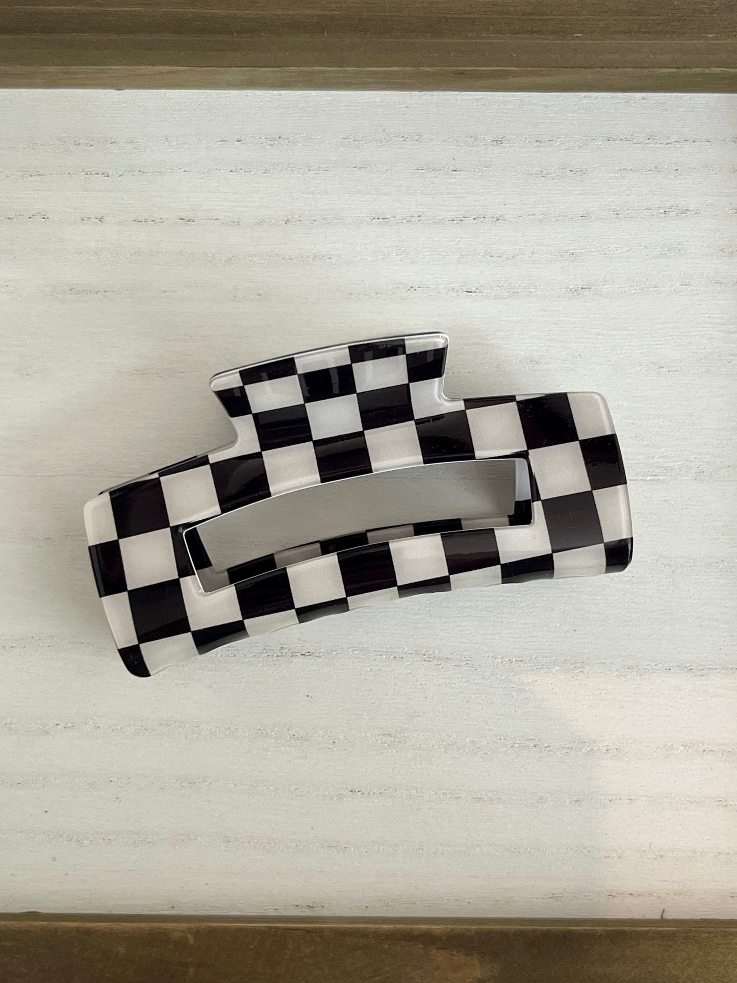 Checkered Hair Clip