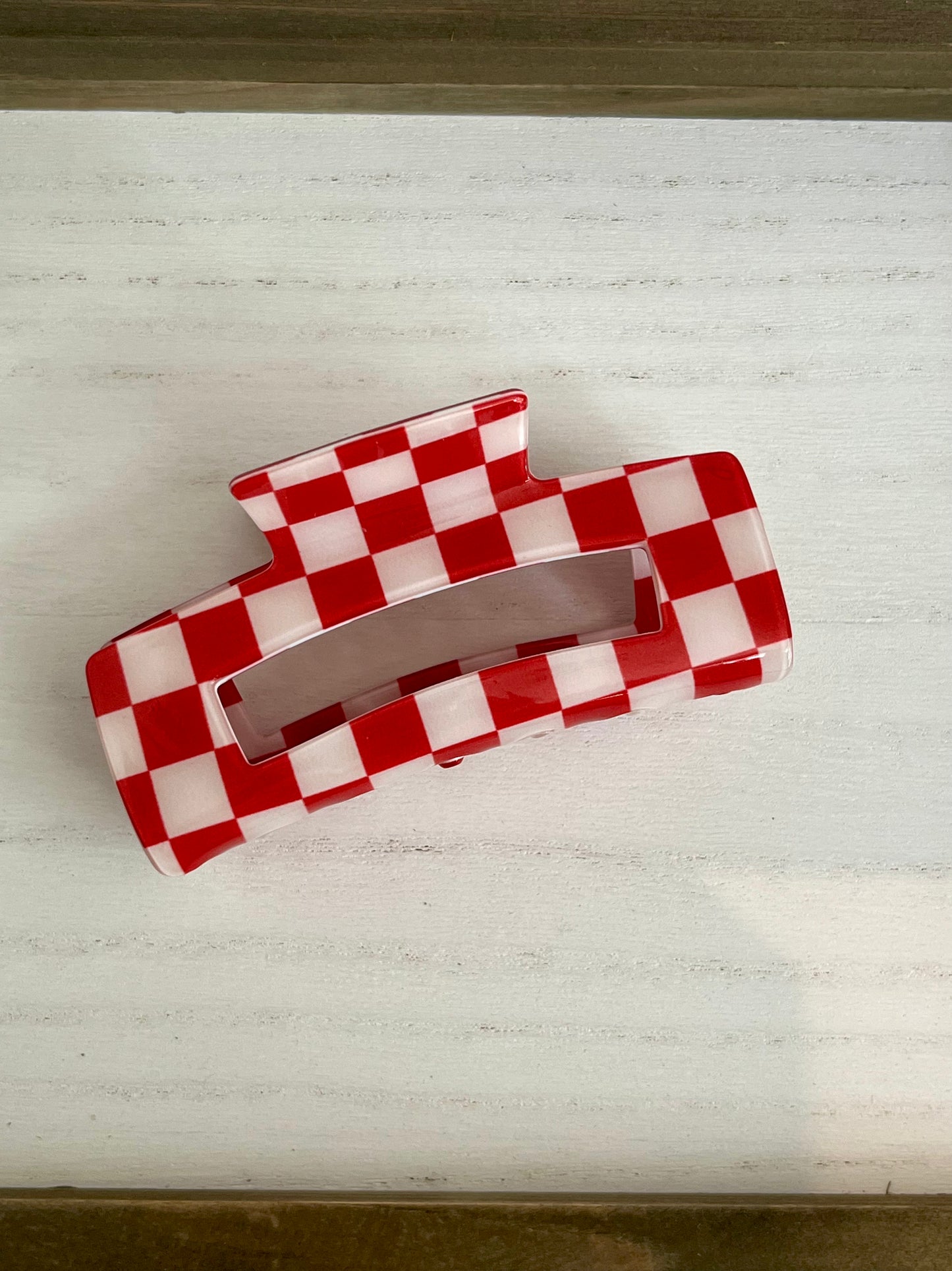 Checkered Hair Clip