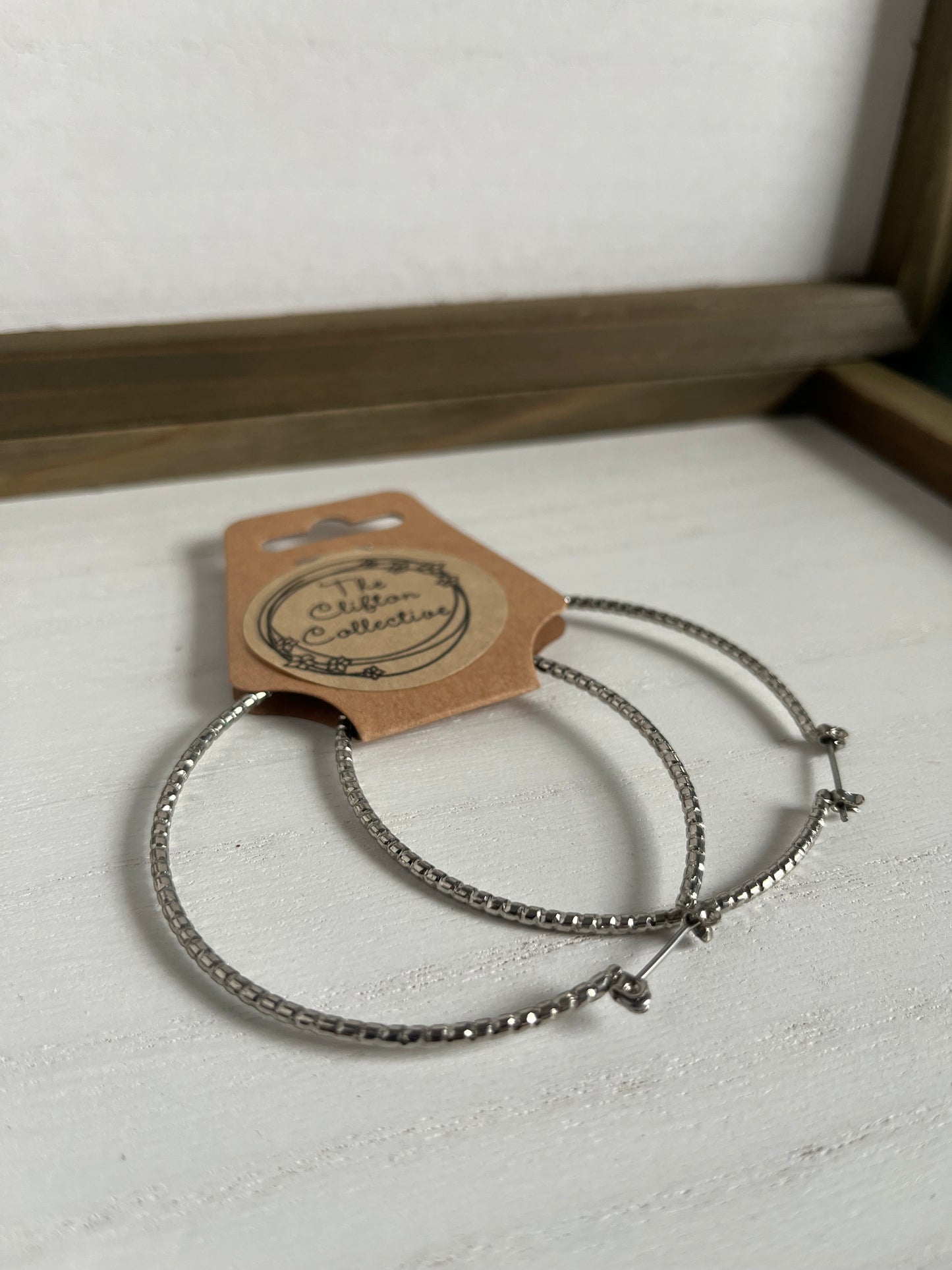 Silver Large Hoop Earrings