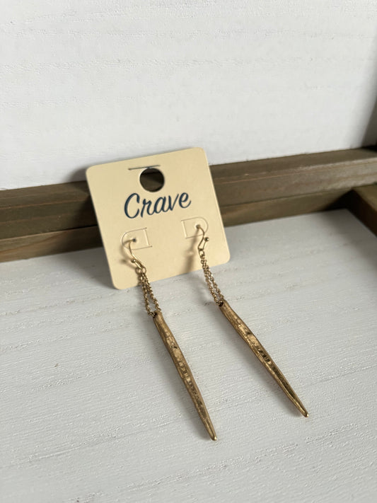 Crave Gold Icicle Earrings